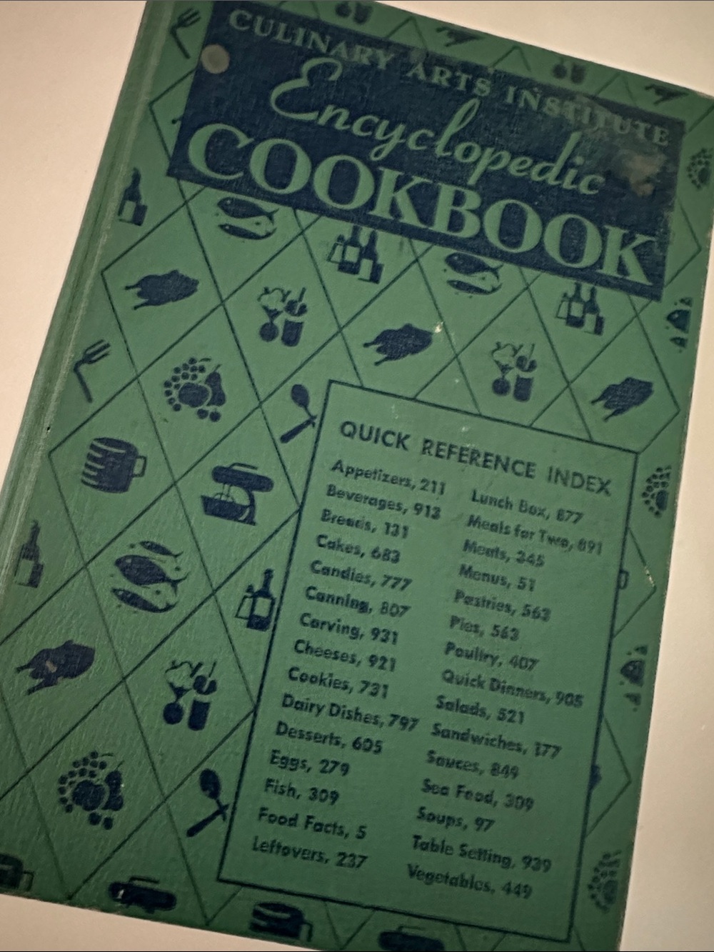 1950 Culinary Arts Institute Encyclopedic Cookbook | Vintage Mid-Century Kitchen